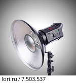 Studio light stand isolated on the white. Стоковое фото, фотограф Elnur / Фотобанк Лори