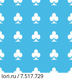 Clubs straight pattern. Стоковая иллюстрация, иллюстратор Иван Рябоконь / Фотобанк Лори