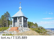 Кольский полуостров, Терский берег Белого моря, тоня Тетрина. Православная часовня (2015 год). Стоковое фото, фотограф Овчинникова Ирина / Фотобанк Лори