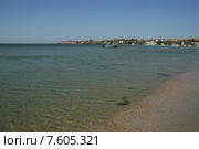 Бухта Русская (Мысовая), Азовское море, Крым. Вид на мыс Казантип (2014 год). Стоковое фото, фотограф Щеголева Ольга / Фотобанк Лори