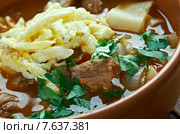 Mampar Uighur soup - Уйгурский суп. Центрально-азиатская кухня. Стоковое фото, фотограф Александр Fanfo / Фотобанк Лори