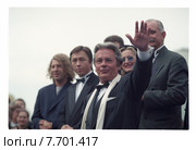 Ален Делон на 21-м московском международном кинофестивале. 1999 год. Редакционное фото, фотограф Борис Кавашкин / Фотобанк Лори