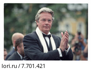 Ален Делон на 21-м московском международном кинофестивале. 1999 год. Редакционное фото, фотограф Борис Кавашкин / Фотобанк Лори