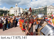 Воины военно-исторического клуба Legio V Macedonica. Павловск. Санкт-Петербург (2015 год). Редакционное фото, фотограф Сергей Афанасьев / Фотобанк Лори