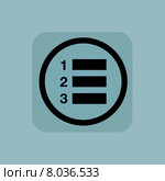 Pale blue numbered list sign. Стоковая иллюстрация, иллюстратор Иван Рябоконь / Фотобанк Лори