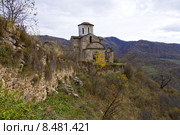 Сентинский храм в горах Карачаево-Черкесии. Стоковое фото, фотограф Алексей Бок / Фотобанк Лори