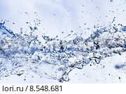 blue water drop drops drip. Стоковое фото, фотограф Daniel Schoenen / Smarterpix / Фотобанк Лори
