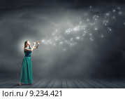 Lady playing fife. Стоковое фото, фотограф Sergey Nivens / Фотобанк Лори