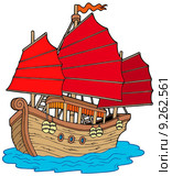 Chinese ship. Стоковая иллюстрация, иллюстратор Klara Viskova / PantherMedia / Фотобанк Лори