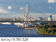Санкт-Петербург. Большой Обуховский мост (2015 год). Редакционное фото, фотограф Александр Тарасенков / Фотобанк Лори