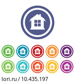 House signs colored set. Стоковая иллюстрация, иллюстратор Иван Рябоконь / Фотобанк Лори