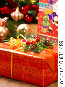 Christmas Tree and Christmas gift boxes. Стоковое фото, фотограф Luca Santilli / PantherMedia / Фотобанк Лори