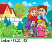 Family theme image 4. Стоковая иллюстрация, иллюстратор Klara Viskova / PantherMedia / Фотобанк Лори