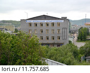 Здание ОАО "Мурманский тарный комбинат" (2015 год). Редакционное фото, фотограф Ирина Борсученко / Фотобанк Лори