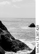 poetic and romantic stairway on the cliff. Стоковое фото, фотограф Nicola Galiero / PantherMedia / Фотобанк Лори