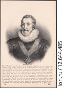 Генрих (Анри) IV Великий (Henri IV) - король Франции,основатель французской королевской династии Бурбонов.Старинная почтовая карточка. Стоковая иллюстрация, иллюстратор александр афанасьев / Фотобанк Лори