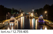 Шлюз канала им. Москвы №8 (2015 год). Редакционное фото, фотограф Донцов Евгений Викторович / Фотобанк Лори