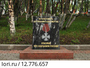 Аллея памяти Мурманск. Памятник Воинам-интернационалистам (2015 год). Редакционное фото, фотограф Ирина Здаронок / Фотобанк Лори