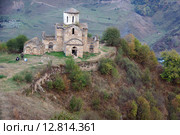 Сентинский храм, 10 век, КЧР. Стоковое фото, фотограф Оглоблин Андрей Николаевич / Фотобанк Лори