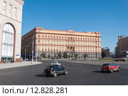 MOSCOW, RUSSIA - 21.09.2015. Lubyanka square. building of the FSB of Russia. Редакционное фото, фотограф Володина Ольга / Фотобанк Лори
