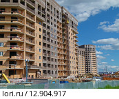 ЖК "Татьянин парк", строящийся дом (2015 год). Редакционное фото, фотограф ДЕНЩИКОВ Александр Витальевич / Фотобанк Лори