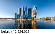 Небоскребы ММДЦ "Москва-Сити" (2015 год). Редакционное фото, фотограф photoff / Фотобанк Лори