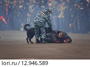 Interpolitex-2015. Демонстрационный показ бойцов спецназа ФСКН. Редакционное фото, фотограф Julia Shepeleva / Фотобанк Лори