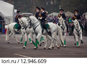 Interpolitex-2015. Конная полиция. Редакционное фото, фотограф Julia Shepeleva / Фотобанк Лори