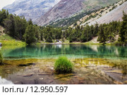 Озеро в Фанских горах, Таджикистан. Стоковое фото, фотограф Александр Усик / Фотобанк Лори