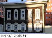 Город Тюмень, улица Сакко, 39. Памятник архитектуры 19 века (2013 год). Стоковое фото, фотограф Александр Тараканов / Фотобанк Лори