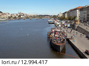 Набережная Наплавка. Прага. Чехия. (2015 год). Редакционное фото, фотограф Сергей Афанасьев / Фотобанк Лори