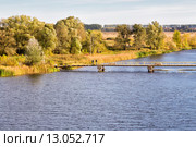 Река Сейм в городе Льгове (2015 год). Стоковое фото, фотограф Сергей Лаврентьев / Фотобанк Лори
