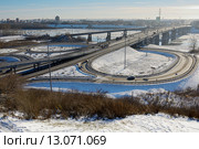 Кемерово, Кузнецкий мост через реку Томь (2015 год). Стоковое фото, фотограф Ольга Остроухова / Фотобанк Лори