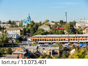 Вид на город Рыльск с горы Ивана Рыльского (2015 год). Стоковое фото, фотограф Сергей Лаврентьев / Фотобанк Лори