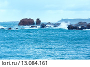Tregastel coast view (Brittany, France) Стоковое фото, фотограф Юрий Брыкайло / Фотобанк Лори