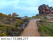 Ploumanach coast spring view (Brittany, France) Стоковое фото, фотограф Юрий Брыкайло / Фотобанк Лори