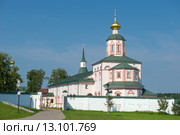 Валдайский Иверский Святоозерский Богородицкий мужской монастырь.  Церковь Богоявления с трапезной палатой 1657-59 (2015 год). Стоковое фото, фотограф Pukhov K / Фотобанк Лори