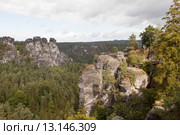 Бастай. Скальные образования. Германия. (2015 год). Стоковое фото, фотограф Сергей Афанасьев / Фотобанк Лори
