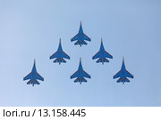 Пилотажная группа "Русские Витязи" (2015 год). Редакционное фото, фотограф Самохвалов Артем / Фотобанк Лори
