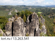 Природный парк Бастай. Саксония. Германия. (2015 год). Стоковое фото, фотограф Сергей Афанасьев / Фотобанк Лори