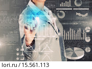 Avarage sales dynamics. Стоковое фото, фотограф Sergey Nivens / Фотобанк Лори