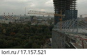 Ходынское поле, Москва. Городское строительство (2015 год). Стоковое видео, видеограф Евгений Ковалев / Фотобанк Лори