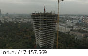 Ходынское поле, Москва. Городское строительство (2015 год). Стоковое видео, видеограф Евгений Ковалев / Фотобанк Лори
