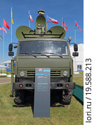 Международный авиационно-космический салон МАКС-2015. Наземный комплекс радиоэлектронного подавления РЛС противника воздушного базирования 1РЛ257Э. Редакционное фото, фотограф Игорь Долгов / Фотобанк Лори