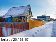 Садовое общество с постройками времён Советского Союза. Россия, Сибирь, Новосибирская область, Бердск (2016 год). Редакционное фото, фотограф Евгений Мухортов / Фотобанк Лори