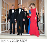 Official visit to Poland paid by His Majesty the King of the Belgians and Her Majesty the Queen of the Belgians. Reception hosted by His Majesty the King of the Belgians and Her Royal Majesty the Queen of Belgium. Редакционное фото, агентство BE&W Photo / Фотобанк Лори