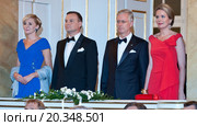 Official visit to Poland paid by His Majesty the King of the Belgians and Her Majesty the Queen of the Belgians. Reception hosted by His Majesty the King of the Belgians and Her Royal Majesty the Queen of Belgium. Редакционное фото, агентство BE&W Photo / Фотобанк Лори