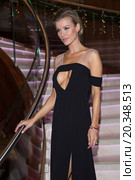 Joanna Krupa in sexy black dress at polish premiere of new Renault cars. Редакционное фото, агентство BE&W Photo / Фотобанк Лори