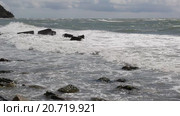 Шторм на море. Стоковое видео, видеограф Олег Хархан / Фотобанк Лори