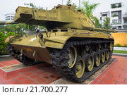 Легкий танк M41 "Уокер Бульдог" в музее 5-ой милитаризованной зоны. Дананг, Вьетнам (2016 год). Редакционное фото, фотограф Виктор Карасев / Фотобанк Лори